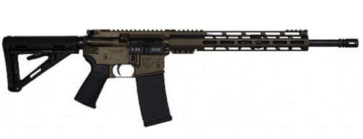 Diamondback Firearms DB15 Black Gold Series Optic Ready .223 Remington/5.56 NATO Midnight Bronze Rifle
